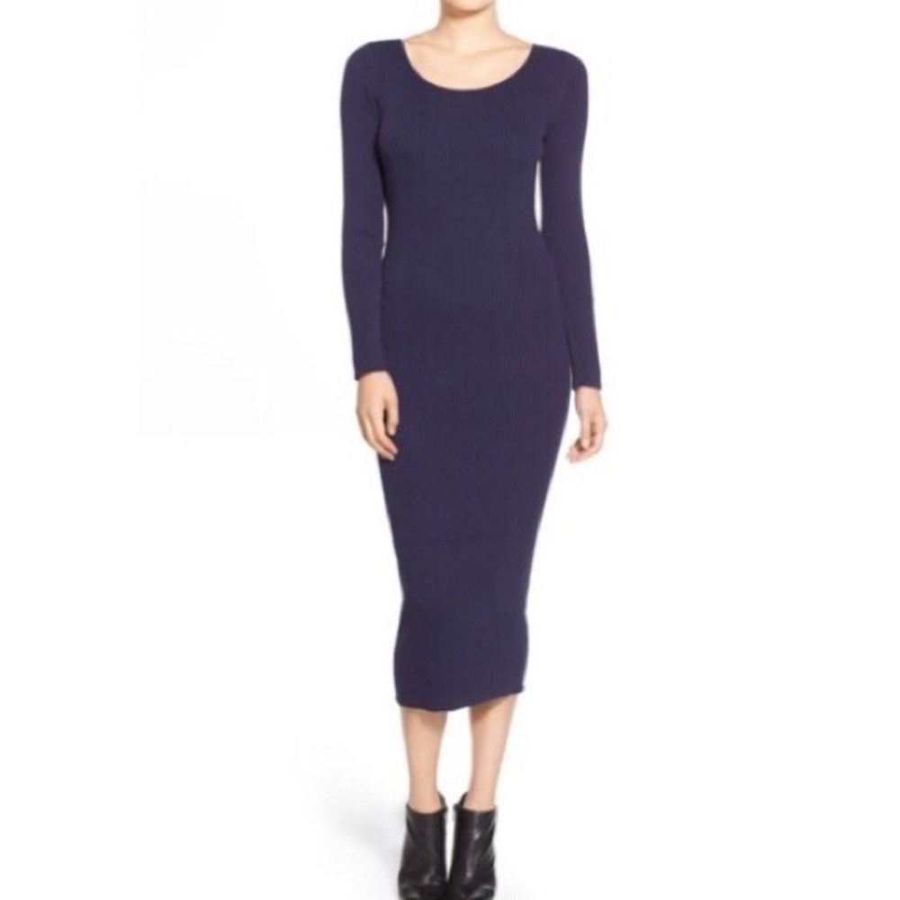 Leith Navy Midi Dress